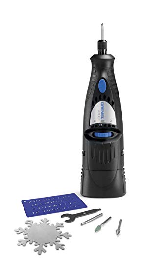 Dremel 7000-HE 6.0V Cordless Rotary Holiday Engraving Kit with 3-Accessories and Bonus Snowflake Ornament