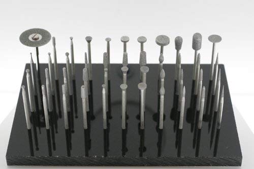 Lasco's Deluxe Carving Kit - 44pcs Diamond Burs 3/32