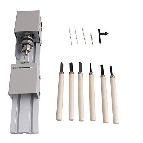 Mxfans DC12-24V Basic Edition Mini Lathe Tool Set for Processing Woodworking