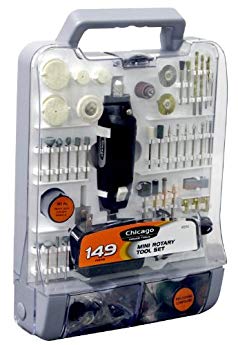 Chicago Power Tools 63516 149 piece Mini Rotary Tool Set by Allied International