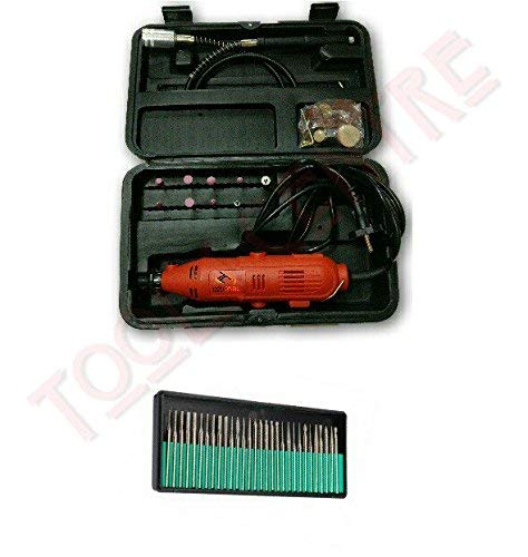 Tools Centre Electric Rotary Tool Die Grinder & Accessory KIT/DIY Crafts KIT All in 1 with Free Diamond Coated Burr Set Free Combo.