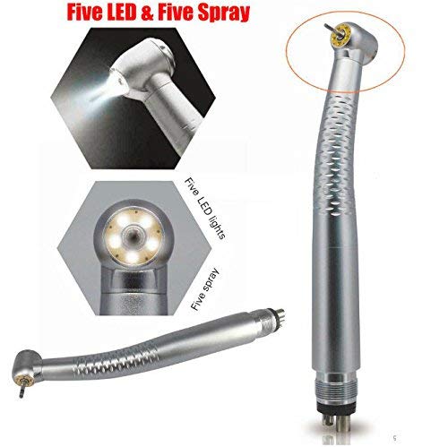 5 LED Light Air Tools Hand kit 4 Holes 5 Way Spray