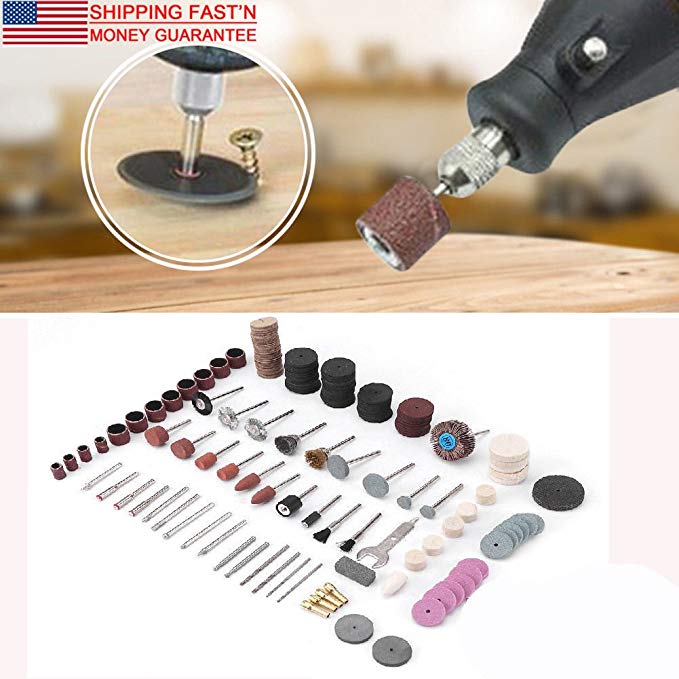 400 Pcs Drill Bit Rotary Tool Accessory Polishing Grinding Cut Engrave Kits Set