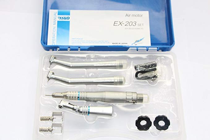 Low Speed EX-203 Hand Tool Set with Air Handkit by Dentmo