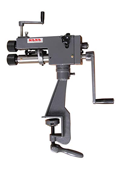 KAKA Industrial RM-08, 7-In Throat Cast-Iron Bead Roller, 22 Gauge Sheet Metal Rotary Forming Machine, High Adjustability HAVC Tools Fabrication Bead Rolling Machine