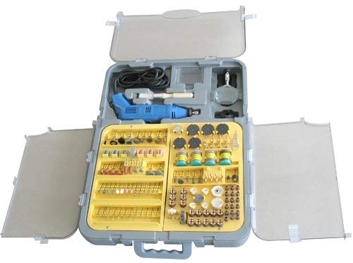 Tool Force A-RT1 1 Amp 30,000 Rotary Tool with 230 Accessories including 1/8-Inch, 3/32-Inch, and 1/16-Inch Collets