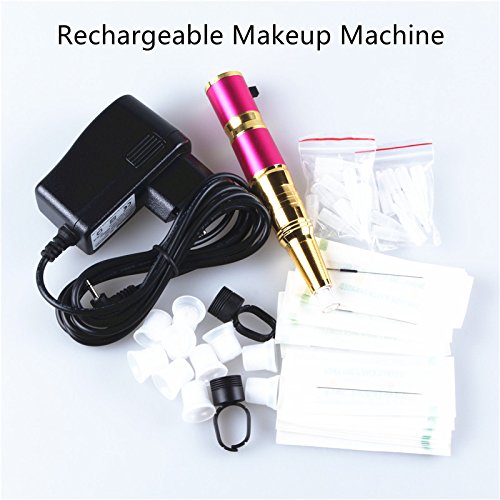 1set Eyebrow Rechargeable Permanent Makeup Pen+1Pcs Power supply Tattoo Machine Kit