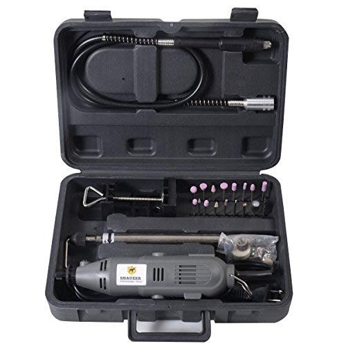 Goplus Flex Shaft Rotary Tool Kit Variable Speed W/ Storage Case and 40pc Accessories by Goplus