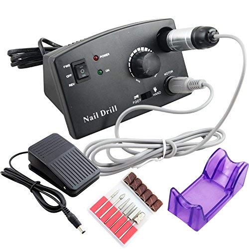 Pro 18W 30000RPM Electric Nail Drill Machine Drill File Bits Manicure Pedicure Kits Professional Nail Tools 220V/110V