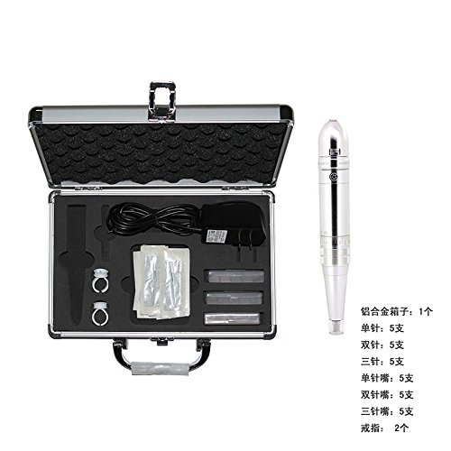 Tattoo kit tattoo machine 35000R/M Profession Permanent Makeup machine eyebrow lips pen (Silver)