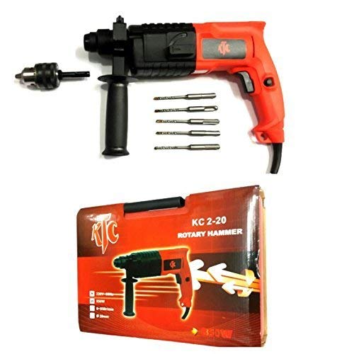 TOOLSCENTRE Heavy Duty 850W Rotary Hammer (20Mm) Along With A Carry Case,5 Hammer Bits