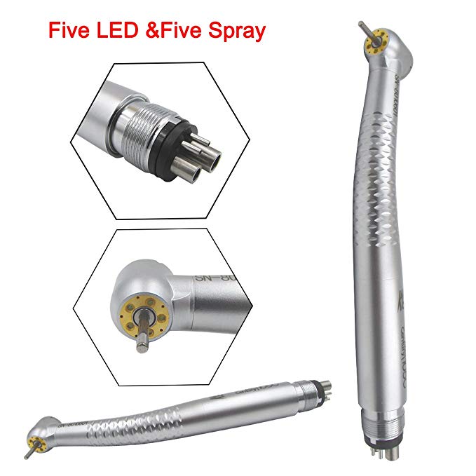 5 LED Light Air Tools Hand kit 4 Holes 5 Way Spray by Dtisty