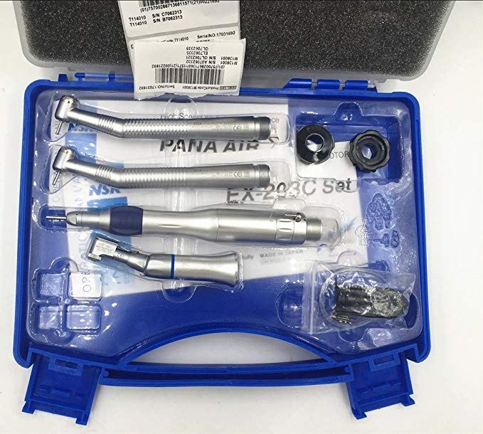 PANA-AIR Style,Low Hand Set Contra Angle with Air Motor Kit Torque Wrench Type 2 Holes