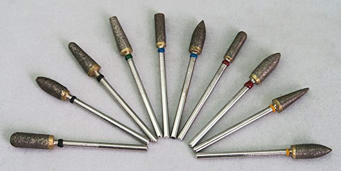 10pcs HP Sintered Diamond Burs Kit Lab DIY Drill 2.35mm