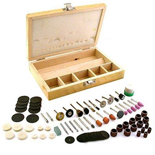 100pc Rotary Tool Accessory Bit Bits Set 1/8inch For Dremel Jeweler Gunsmith with Case by SPK603