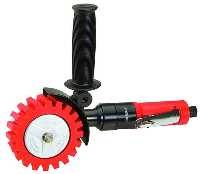 Dynabrade 18258 DynaZip Eraser Wheel Tool, Red